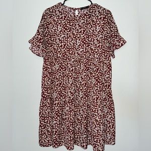 Red floral Dress